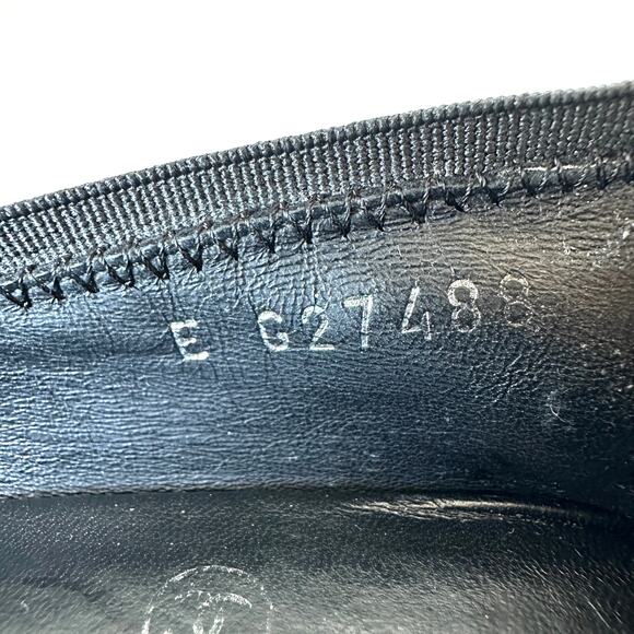 CHANEL Black Gold Metallic Cap Toe Stretchy Block Heel Pumps IT 40 - Picture 14 of 16